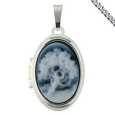 Medaillon Lebensbaum auch mit Gravur Sternzeichen und Kette Amulett 925 Silber