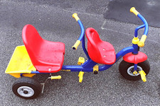 Geschwister-Zwillingsdreirad, Tandem, Kettler, 2010er, Kinder, Fahrrad, 2-Sitzer