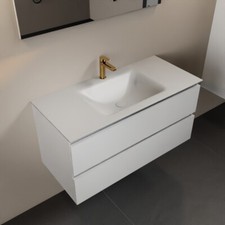 corian waschtisch set weiß