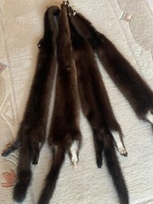 Glanzvolle echte Nerzfelle