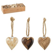 Deko Herzen aus Holz zum