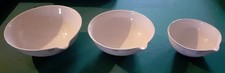 3 Labor -Porzellanschalen