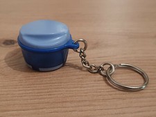 Tupperware Schlüsselanhänger Happy Chef blau 