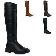 Damen Stiefel Gefütterte Reiterstiefel Klassische Boots 832071 Trendy Neu