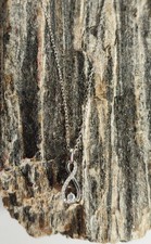 Tolle Halskette , 925er Silber , Zirkonia , Länge ca. 45 cm