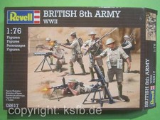 1:76 Revell #02617 Braun WKII England britische 8. Armee Afrika Matchbox Figuren