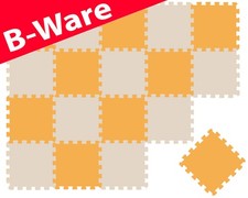 B-Ware  Puzzlematte Kombi Gelb Beige 16795 + 16796 18 Teile 