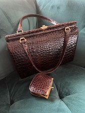 Vintage Damen Tasche Kroko