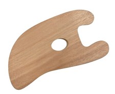 Holz Mischpalette ergonomisch geformt 16 x 30 cm für Ölfarben Acrylfarben