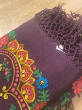 Bordeaux Blumen Schal Tuch mit