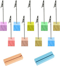 12 Stück Fotohalter Mit Klammern, Zettelhalter, Platzkartenhalter, Fotohalter 