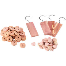 infactory Zedernholz Motten: 71-teiliges Zedernholz-Set für den Kleiderschrank