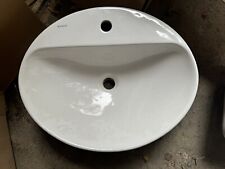 Geberit VariForm Einbauwaschtisch oval mit Hahnloch, ohne Überlauf,