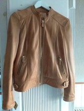 Lederjacke 36 S cognac  ~ MASSIMO DUTTI ~ weich * edel * NP 189 €