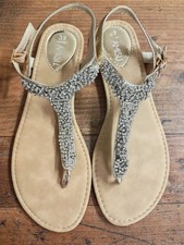Amisu sandalen gold glitzer - sandalen,