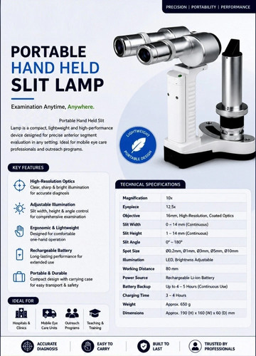 Tragbare hand spaltlampe - tragbare, hand-spaltlampe