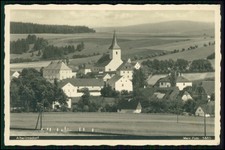 Foto AK - Altwilmsdorf Wielisław Schlesien - Grafschaft Glatz Dorf mit Kirche