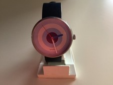 Walter Gropius Bauhaus Uhr  J. Albers mit Lederband WG 005-04