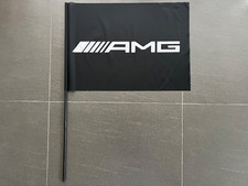 ORIGINAL AMG Mercedes Flagge Stillänge ca. 80cm Flagge ca. 55x40