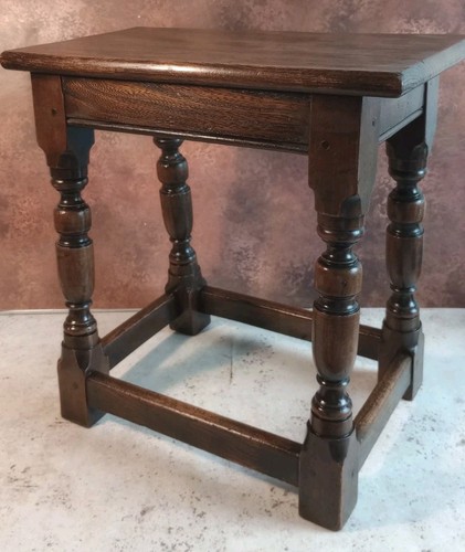Vintage eiche hocker - eiche,