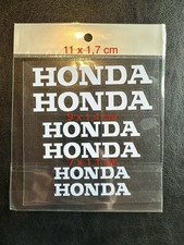 6x Honda Bremssattel Sticker Aufkleber hitzebeständig - weiss 
