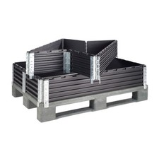 Palettenrahmen / faltbar / Aufsatzrahmen / Palettenaufsatzrahmen / 6 Scharniere