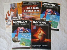 5x Prospekt Doosan Daewoo Radlader Minibagger Kettenbagger Kompaktlader