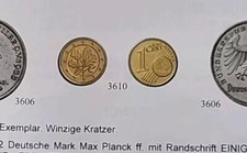 1 Cent in Gold Münze im
