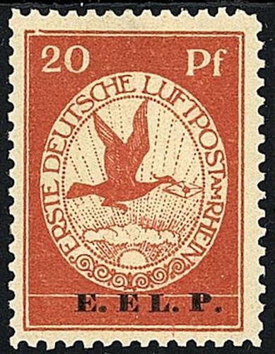 Flugpost 1912 e l - flugpost, e.e.l.p