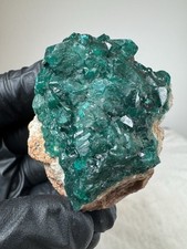 Große Schicht Dioptas Edelstein 413 Karat Stufe Tiefgrün Natur Qualität