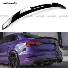für Audi A3 8V Limo Heckspoiler GLANZ SCHWARZ LACKIERT Spoiler Lippe Heckflügel