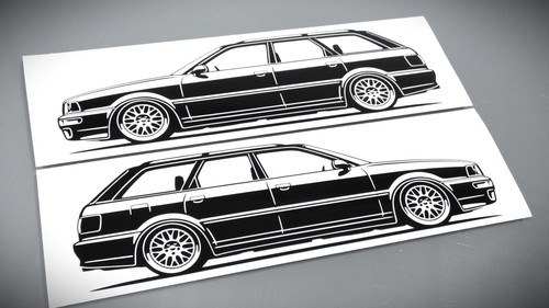 Audi aufkleber rs2 - aufkleber,