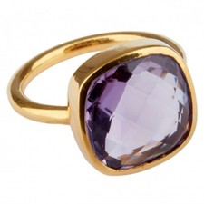 Ring mit amethyst quarz lila - quarz,
