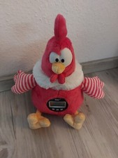 NICI Wake Me Up Buddy Hahn rot 30cm  Wecker Uhr Sound Bewegung Recording  Huhn