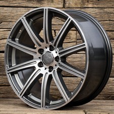 18 Zoll Alufelgen KT16 für VW Passat B8 3C Sharan ID.4 Pure Tiguan Grau Poliert