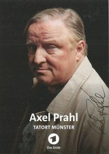 Autogrammkarte axel prahl - "axel, prahl"
