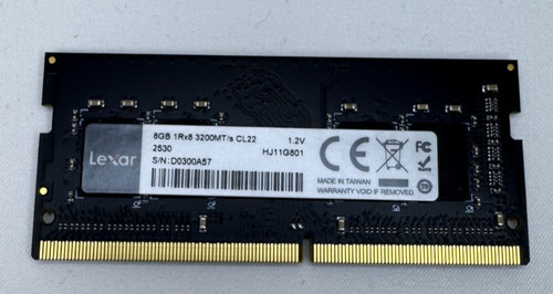 Lexar ddr4 8gb 3200mhz sodimm - ddr4,