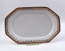 Winterling Marktleuthen Servierplatte L. 28 cm edlem Golddekor Porzellan 70er