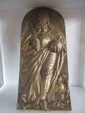 Wandrelief aus Messing Carol