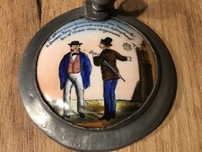Alter Bierkrug Zinndeckel mit