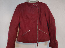 FREAKY NATION  LEDERJACKE damen GR L rot farbe ist dunkler