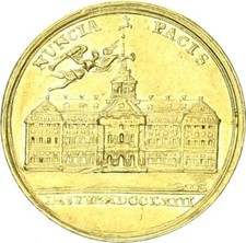 Brandenburg-Preußen Friedrich II. der Große, Goldmedaille zu einem Dukaten 1763