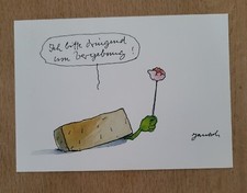 Janosch Postkarte Nr. 191 - Ich bitte dringend um Vergebung!