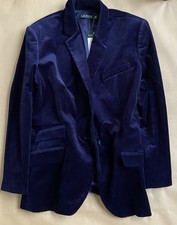 Ralph Lauren Blazer Samt Dunkelblau 