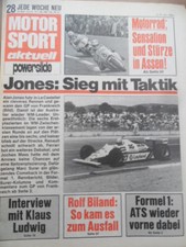 MOTOR SPORT aktuell 28 - 1980 GP France Alan Jones ATS Assen Klaus Ludwig Biland