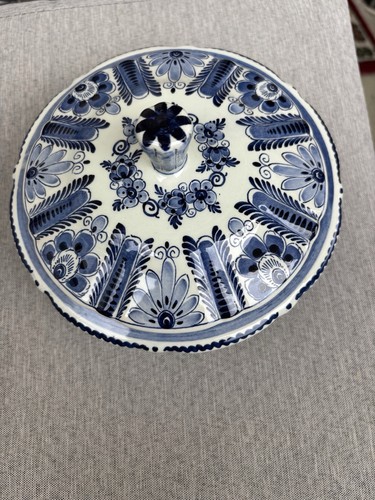 Delfts blauw deckelschale - delfts,