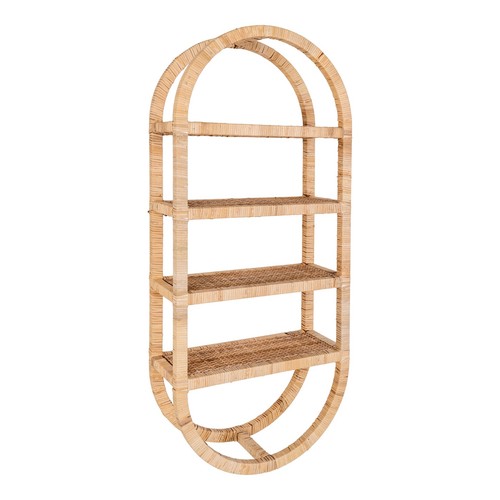Wandregal rattan hängeregal - rattan,
