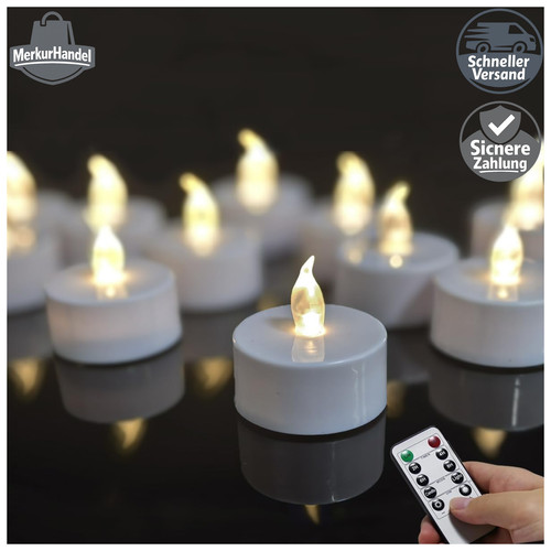 Flammenlose led teelichter - led,