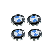 ORIGINAL BMW Nabendeckel mit Chromrand 4 Stk. Felgendeckel Ø 68mm