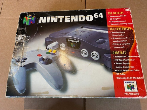 N64 konsole boxed mit - n64,